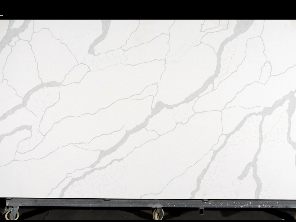 Calacatta Quartz Slab GSQ 6633 |  Large Format for Kitchen Countertops & Vanity Tops
