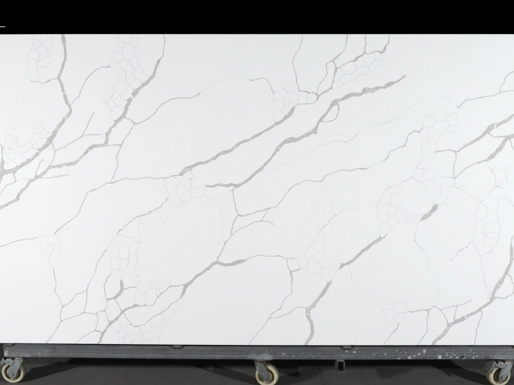 Calacatta Quartz Slab GSQ 6636|  Large Format for Kitchen Countertops & Vanity Tops