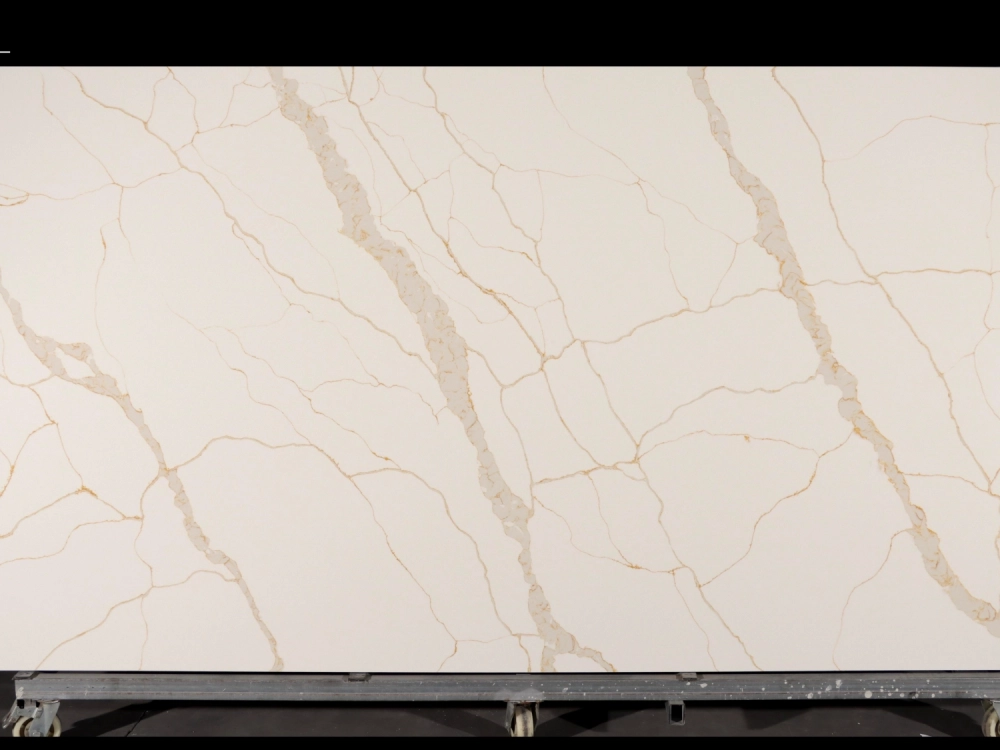 Calacatta Quartz Slab GSQ 6638 for Kitchen Countertops & Vanity Tops