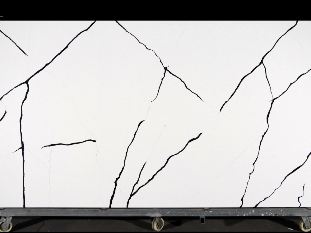 Calacatta Quartz Slab GSQ 6678 for Kitchen Countertops & Vanity Tops