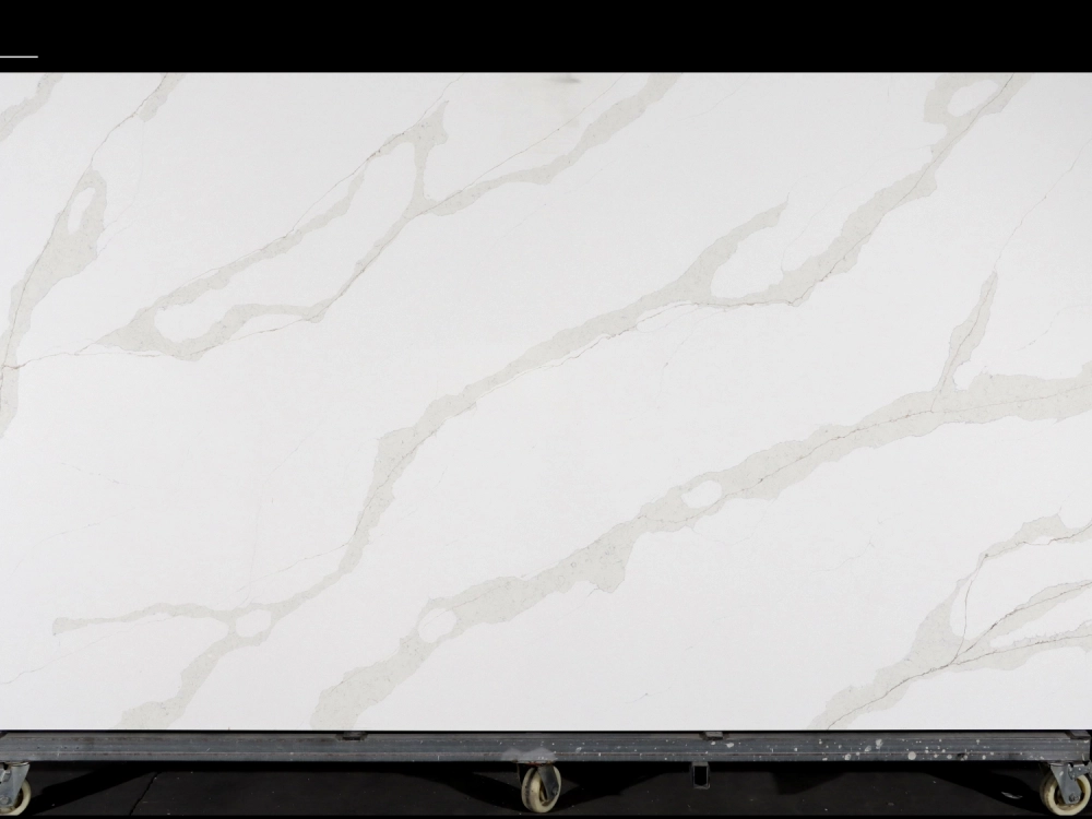 Calacatta Quartz Slab GSQ 6692-1 for Kitchen Countertops & Vanity Tops