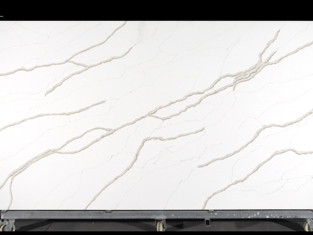 Calacatta Quartz Slab GSQ 6738 for Kitchen Countertops & Vanity Tops