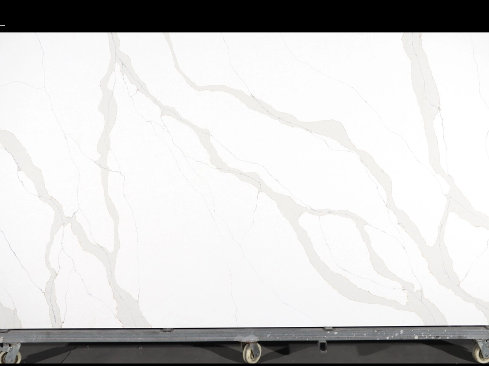 Calacatta Quartz Slab GSQ 6746 for Kitchen Countertops & Vanity Tops