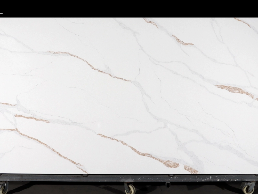Calacatta Quartz Slab GSQ 6769 for Kitchen Countertops & Vanity Tops