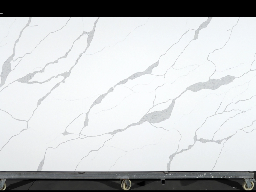 Calacatta Quartz Slab GSQ 6803 for Kitchen Countertops & Vanity Tops