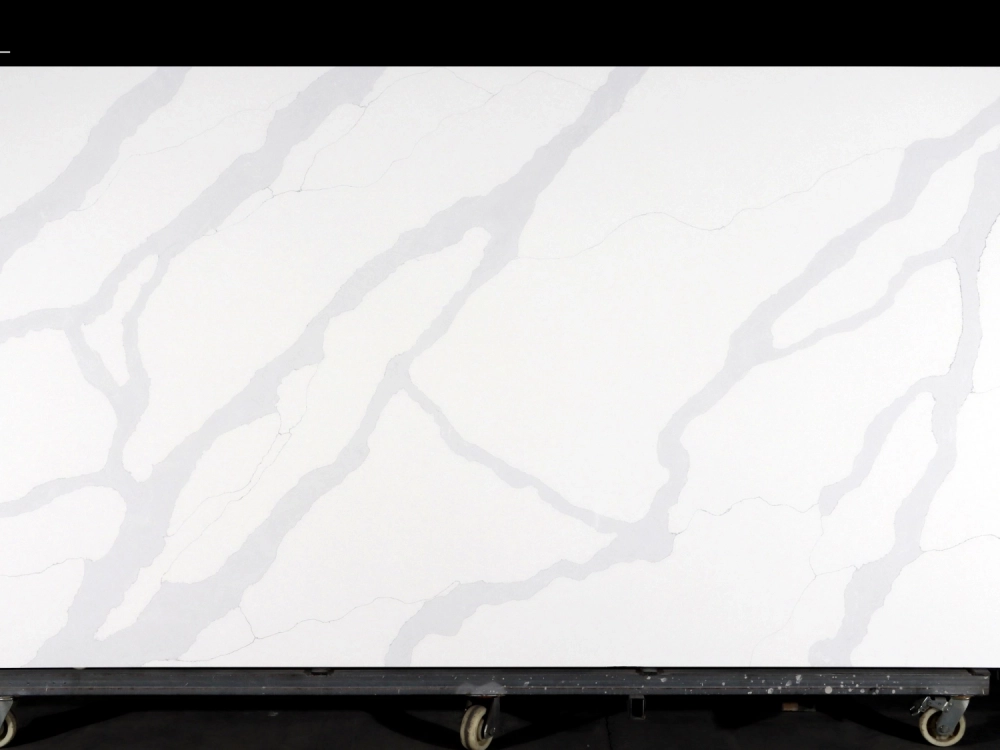 Calacatta Quartz Slab GSQ 6823 for Kitchen Countertops & Vanity Tops