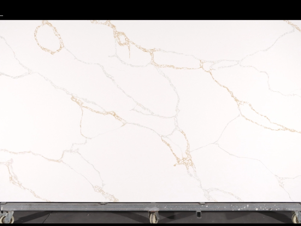 Calacatta Quartz Slab GSQ 6836 for Kitchen Countertops & Vanity Tops