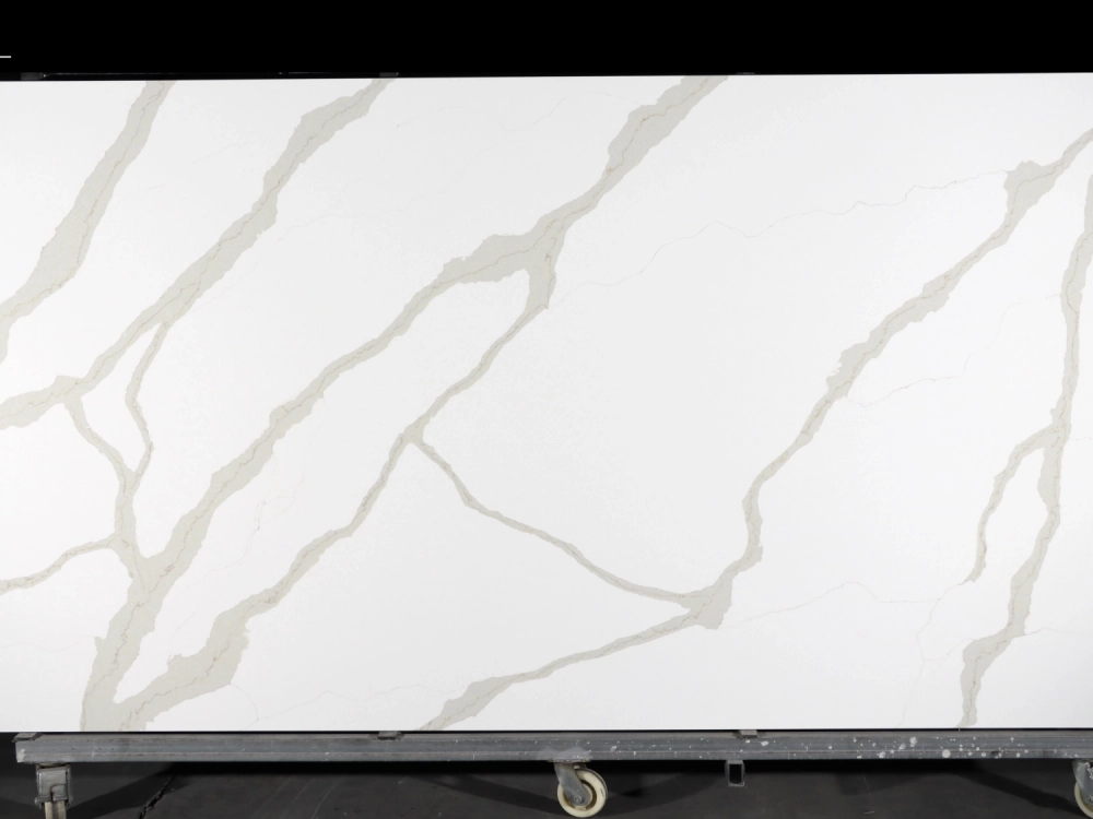 Calacatta Quartz Slab GSQ 6893 for Kitchen Countertops & Vanity Tops