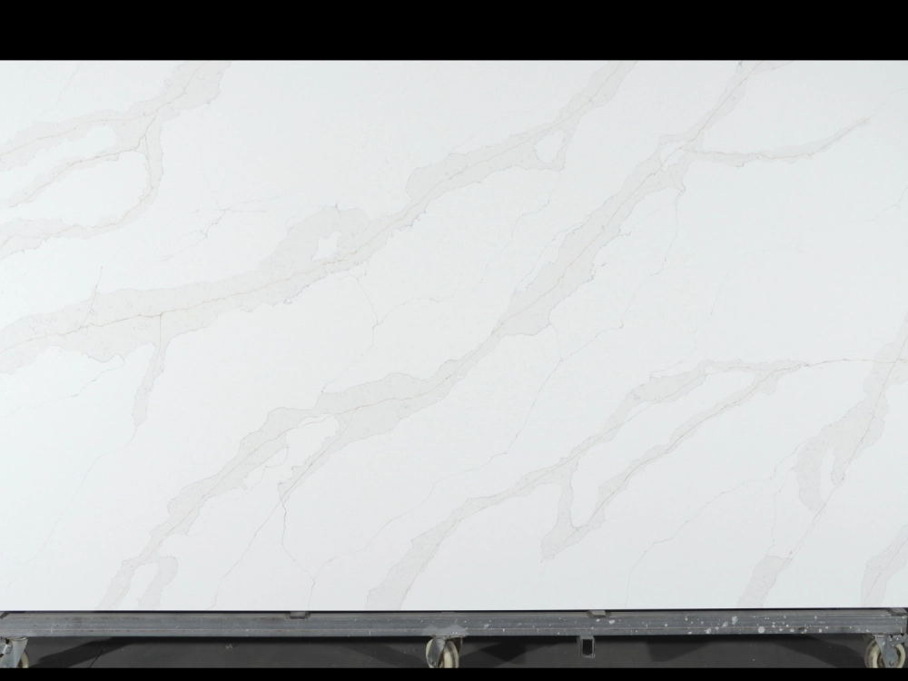 Calacatta Quartz Slab GSQ 6090-1 for Kitchen Countertops & Vanity Tops