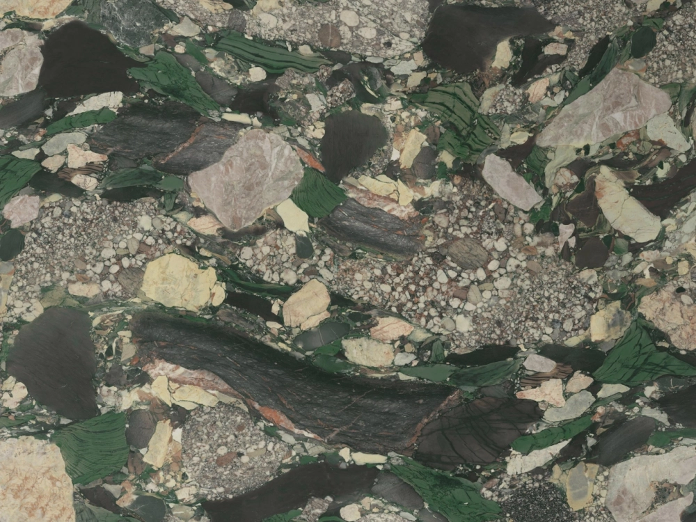 Piedra sinterizada HQL175 Verde Jade para interiores y exteriores