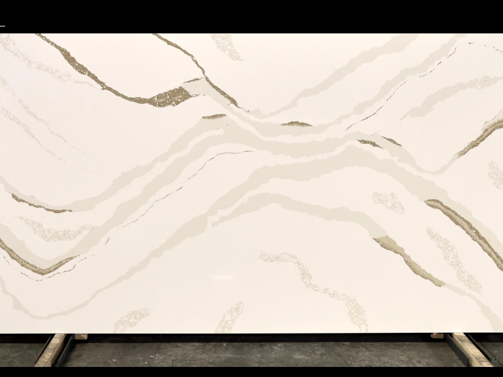 Calacatta Quartz Slab GSQ 6733 for Kitchen Countertops & Vanity Tops