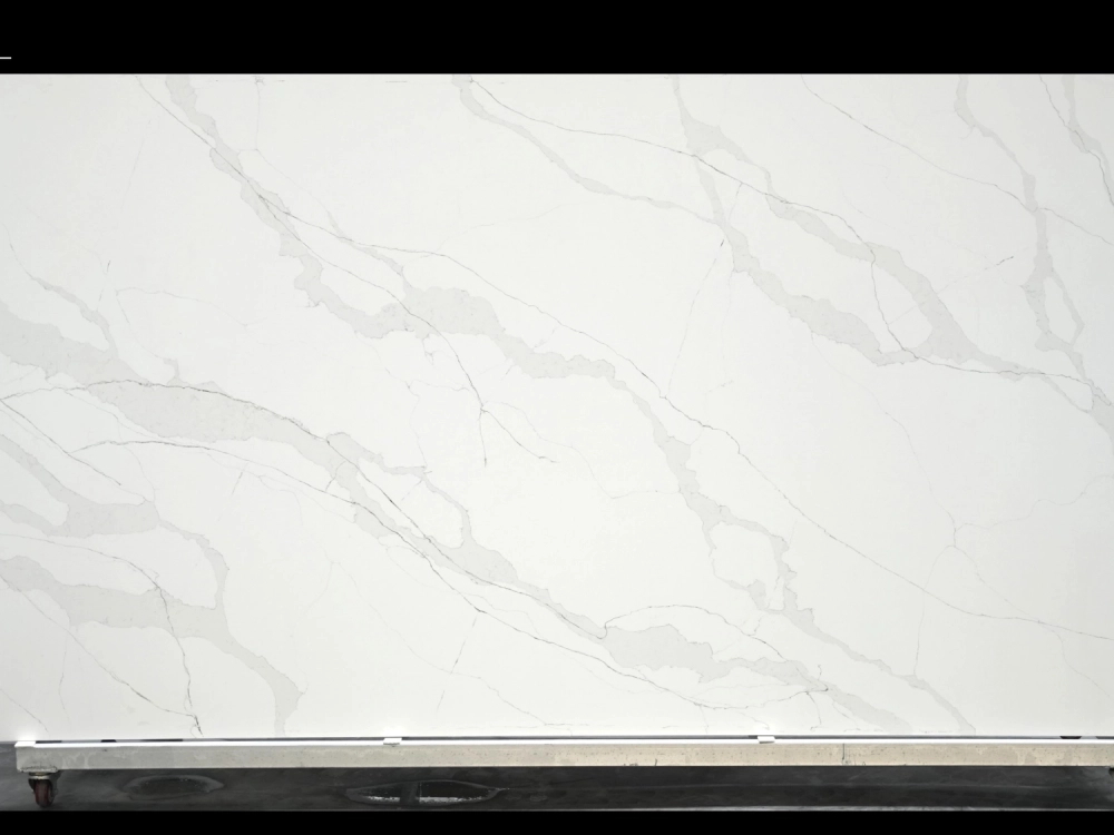 Calacatta Quartz Slab GSQ 6824 for Kitchen Countertops & Vanity Tops