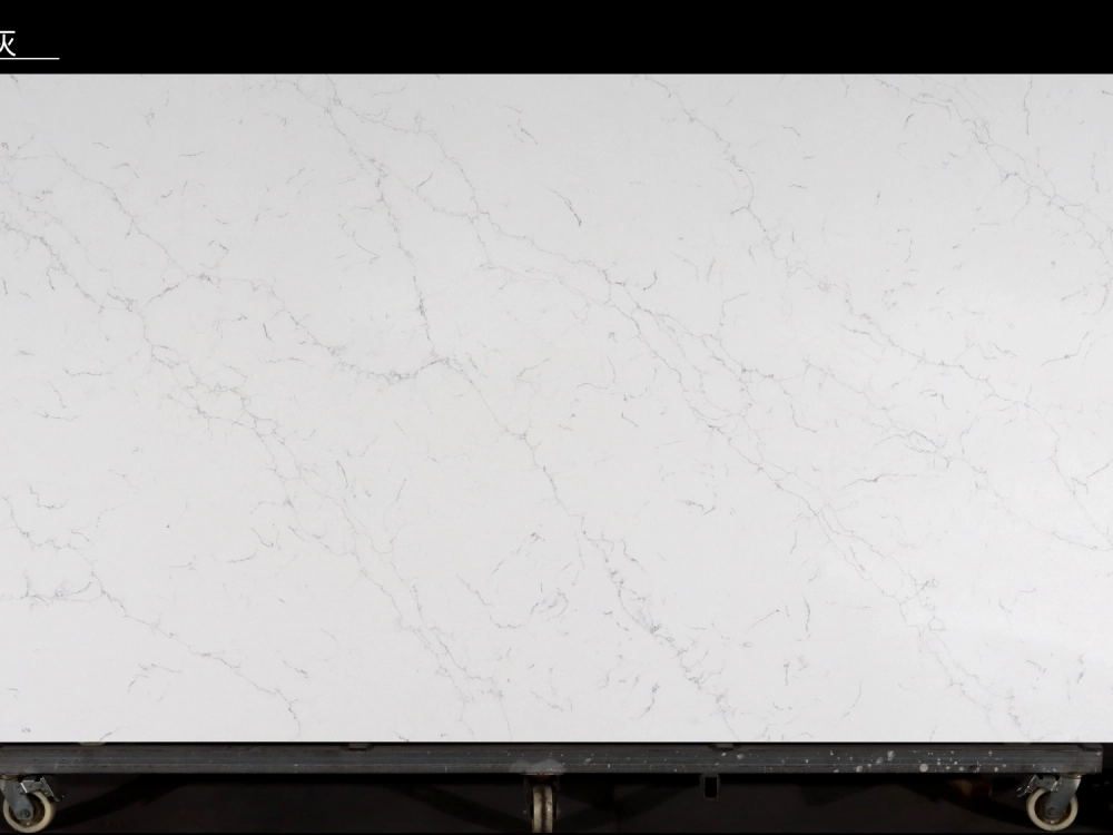 Calacatta Quartz Slab GSQ 6674 for Kitchen Countertops & Vanity Tops