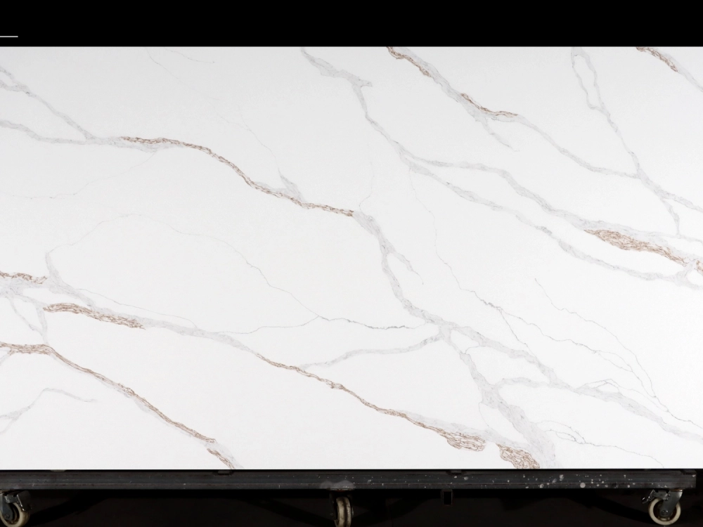 Calacatta Quartz Slab GSQ 6769 for Kitchen Countertops & Vanity Tops