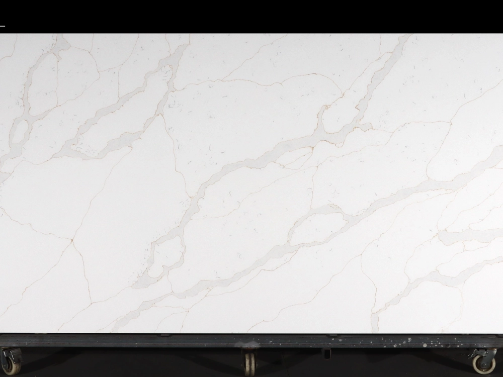 Calacatta Quartz Slab GSQ 6873 for Kitchen Countertops & Vanity Tops