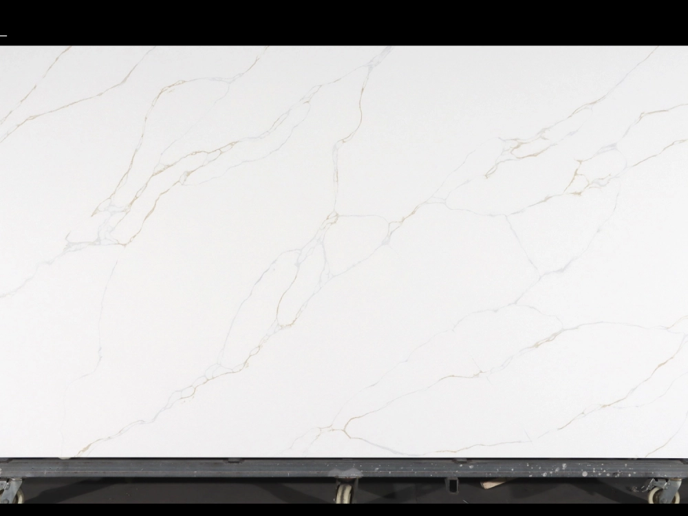 Calacatta Quartz Slab GSQ 6904 for Kitchen Countertops & Vanity Tops