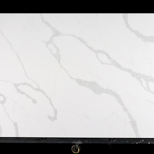 Calacatta White Quartz Slab GSQ 6606 | 3200x1600mm Large Format for Kitchen Countertops & Vanity Tops