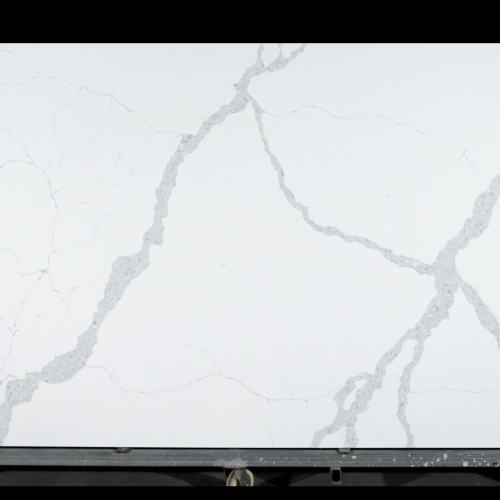 Calacatta White Quartz Slab GSQ 6610 | 3200x1600mm Large Format for Kitchen Countertops & Vanity Tops