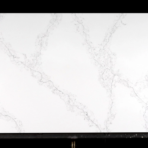 Calacatta White Quartz Slab GSQ 6623 grey |  Large Format for Kitchen Countertops & Vanity Tops