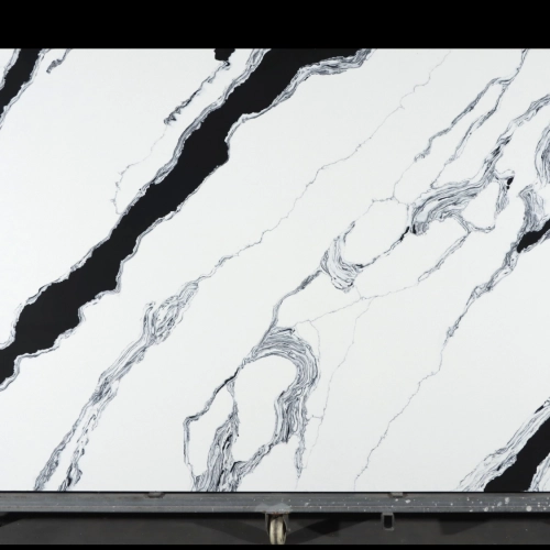 Calacatta Quartz Slab GSQ 6648 for Kitchen Countertops & Vanity Tops