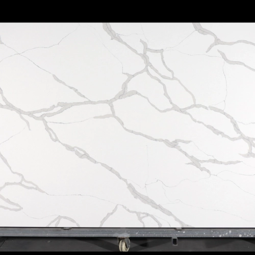 Calacatta Quartz Slab GSQ 6652 grey for Kitchen Countertops & Vanity Tops