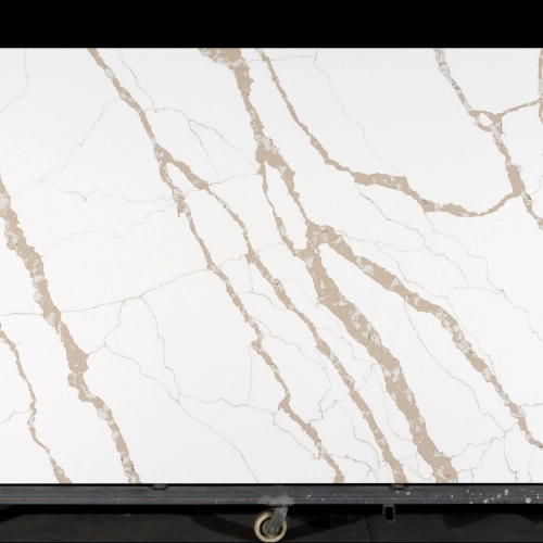 Calacatta Quartz Slab GSQ 6887 for Kitchen Countertops & Vanity Tops