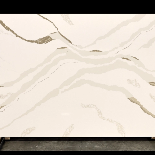 Calacatta Quartz Slab GSQ 6733 for Kitchen Countertops & Vanity Tops