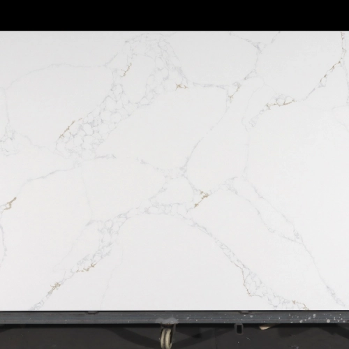 Dalle de quartz Calacatta GSQ 6091 pour plans de travail de cuisine et plans de toilette