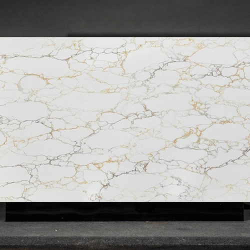 Calacatta Quartz Slab GSX FT5 for Kitchen Countertops & Vanity Tops
